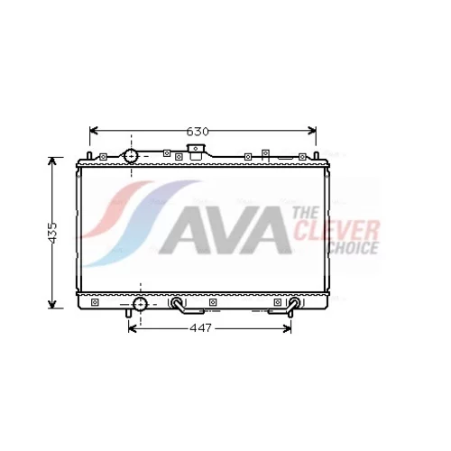 Chladič motora AVA QUALITY COOLING MT2114