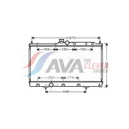 Chladič motora AVA QUALITY COOLING MT2199