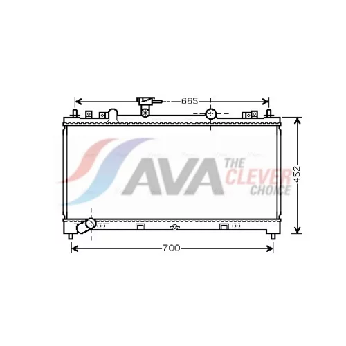 Chladič motora AVA QUALITY COOLING MZ2226