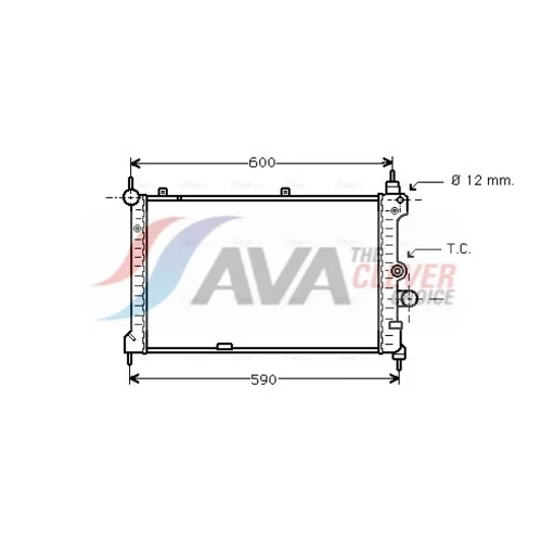 Chladič motora AVA QUALITY COOLING OL2127