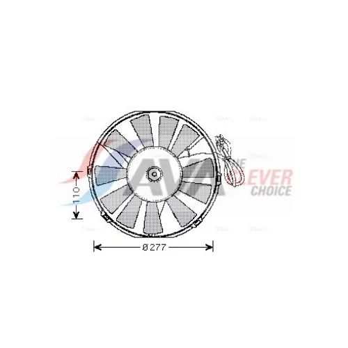 Ventilátor chladenia motora AVA QUALITY COOLING OL7523