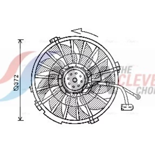 Ventilátor chladenia motora AVA QUALITY COOLING PE7555