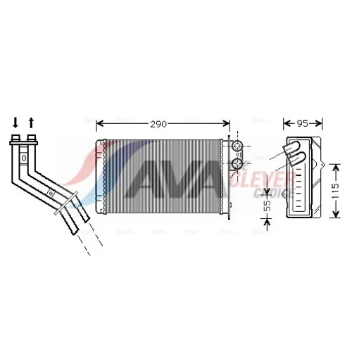 Výmenník tepla vnútorného kúrenia AVA QUALITY COOLING RT6227