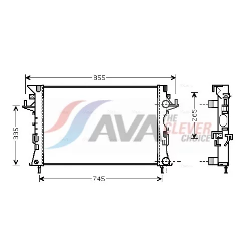 Chladič motora AVA QUALITY COOLING RTA2292