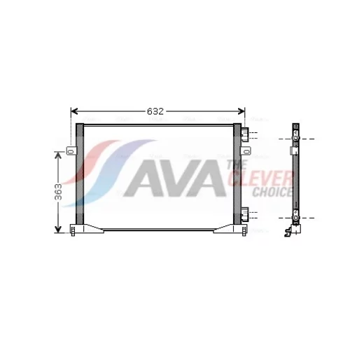 Kondenzátor klimatizácie AVA QUALITY COOLING RTA5339