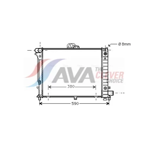 Chladič motora AVA QUALITY COOLING SB2046