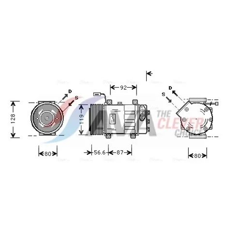 Kompresor klimatizácie AVA QUALITY COOLING SCAK016
