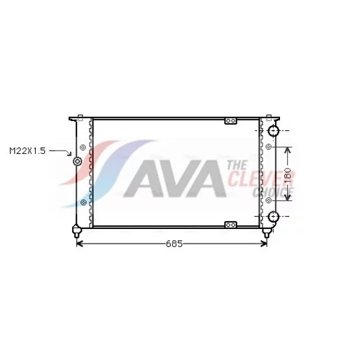 Chladič motora AVA QUALITY COOLING ST2021