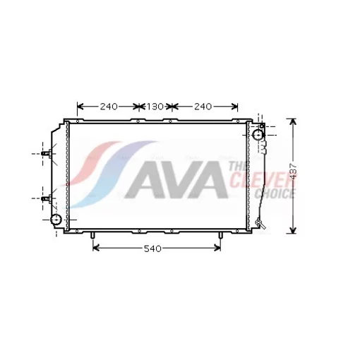 Chladič motora AVA QUALITY COOLING SU2055