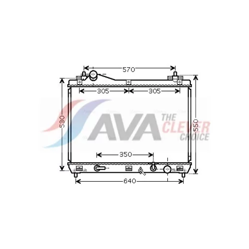 Chladič motora SZ2102 (AVA QUALITY COOLING)
