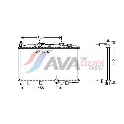 Chladič motora AVA QUALITY COOLING TO2318