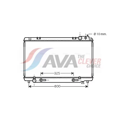 Chladič motora AVA QUALITY COOLING TO2338