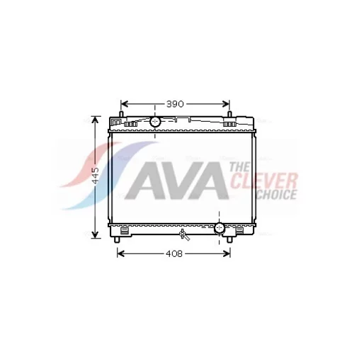 Chladič motora AVA QUALITY COOLING TO2482