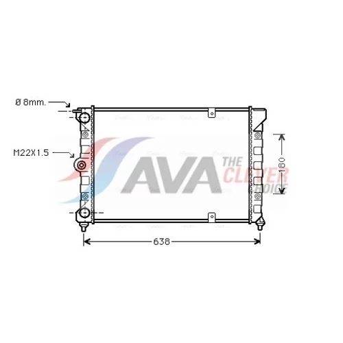 Chladič motora AVA QUALITY COOLING VN2018