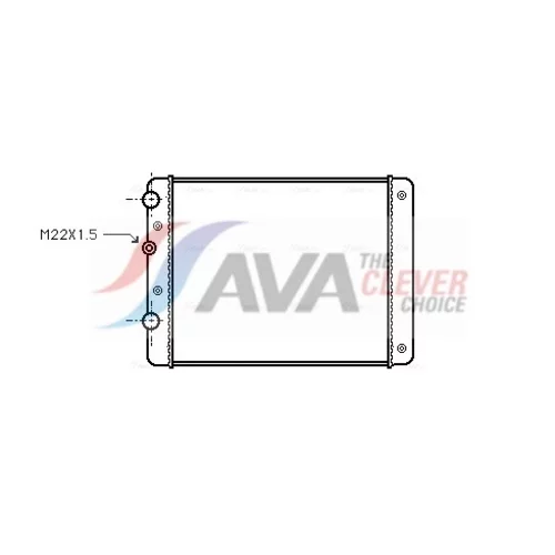 Chladič motora VN2129 (AVA QUALITY COOLING)