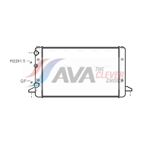 Chladič motora AVA QUALITY COOLING VNA2121