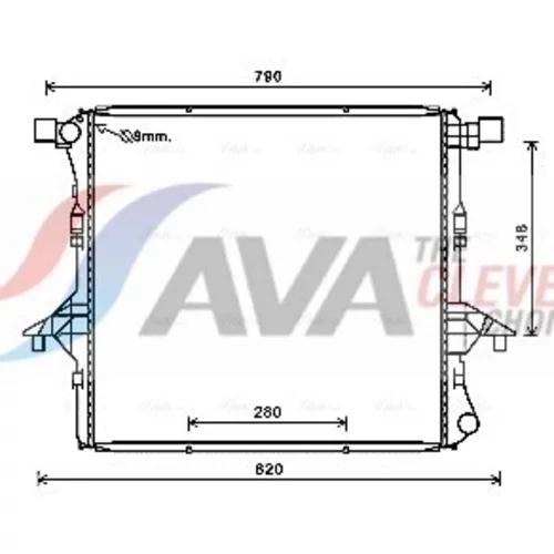 Chladič motora AVA QUALITY COOLING VNA2363