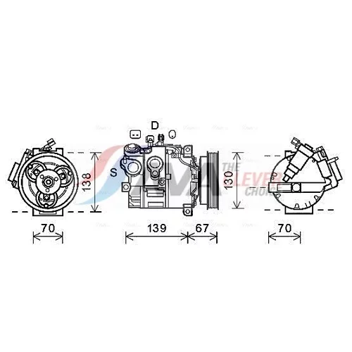 Kompresor klimatizácie AVA QUALITY COOLING VOAK167