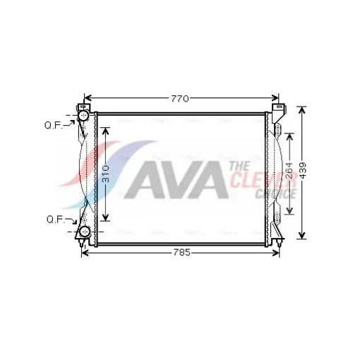 Chladič motora AVA QUALITY COOLING AI2233
