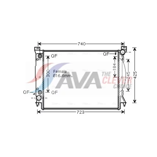 Chladič motora AI2246 (AVA QUALITY COOLING)