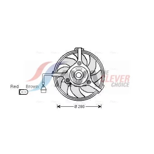 Ventilátor chladenia motora AVA QUALITY COOLING AI7510
