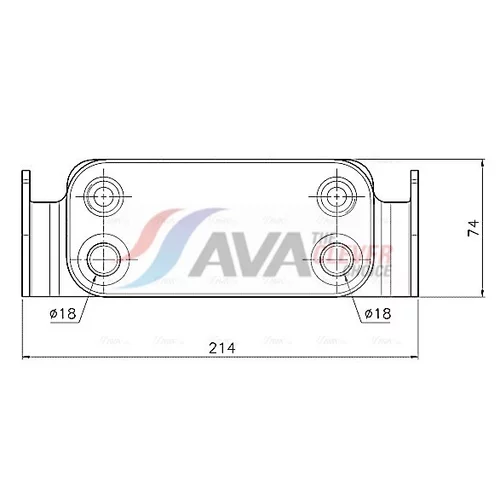 Chladič motorového oleja AVA QUALITY COOLING AU3351