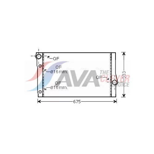 Chladič motora AVA QUALITY COOLING BW2410