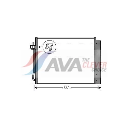 Kondenzátor klimatizácie AVA QUALITY COOLING BWA5377D