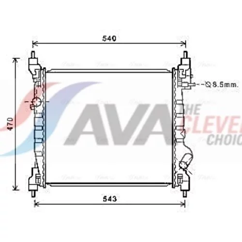 Chladič motora AVA QUALITY COOLING CT2070