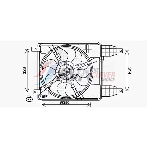 Ventilátor chladenia motora AVA QUALITY COOLING CT7504