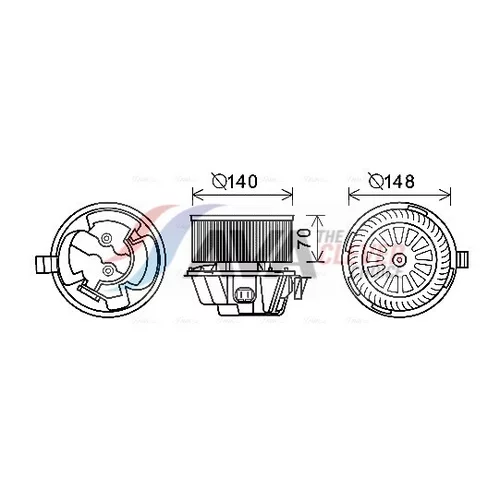 Vnútorný ventilátor AVA QUALITY COOLING DA8012