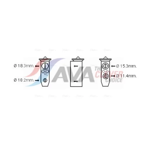 Expanzný ventil klimatizácie DN1358 (AVA QUALITY COOLING)