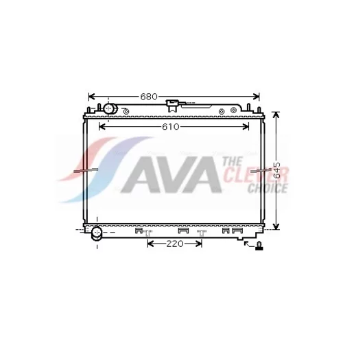 Chladič motora AVA QUALITY COOLING DN2296