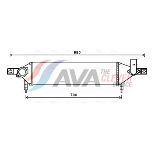 Chladič plniaceho vzduchu AVA QUALITY COOLING DN4409