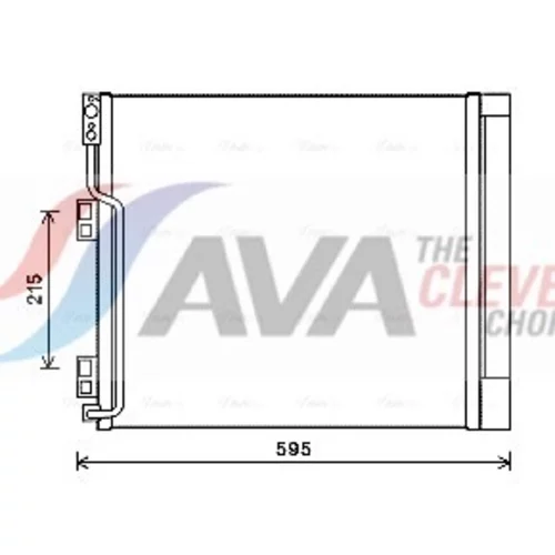 Kondenzátor klimatizácie AVA QUALITY COOLING DN5355D