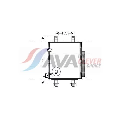 Kondenzátor klimatizácie AVA QUALITY COOLING DU5072D