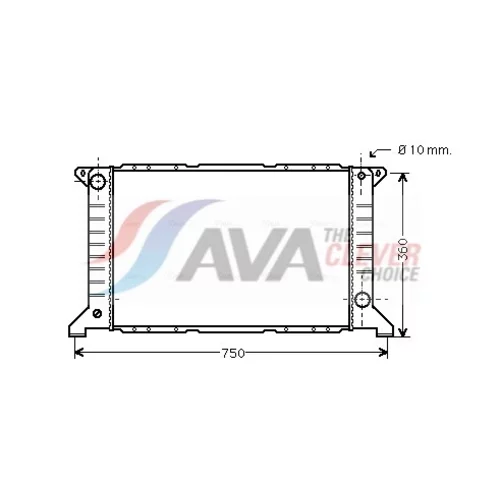 Chladič motora AVA QUALITY COOLING FD2169