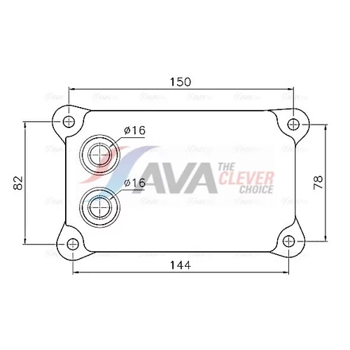 Chladič motorového oleja AVA QUALITY COOLING FD3698