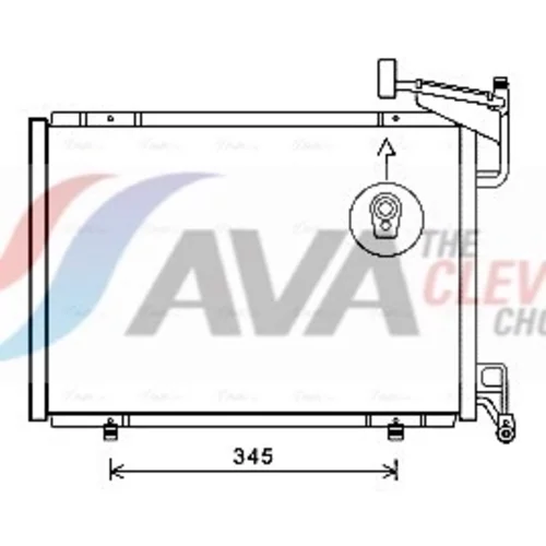 Kondenzátor klimatizácie AVA QUALITY COOLING FD5592