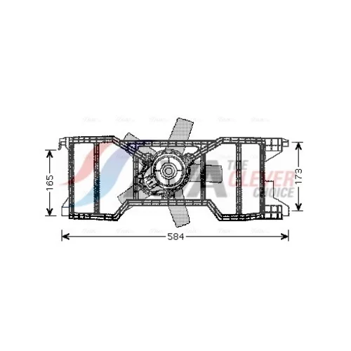 Ventilátor chladenia motora AVA QUALITY COOLING FD7540