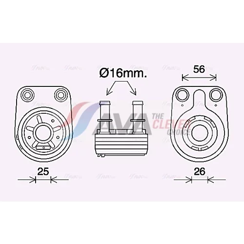 Chladič motorového oleja AVA QUALITY COOLING FT3460