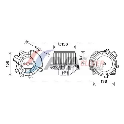 Vnútorný ventilátor AVA QUALITY COOLING FT8409