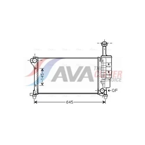 Chladič motora AVA QUALITY COOLING FTA2335