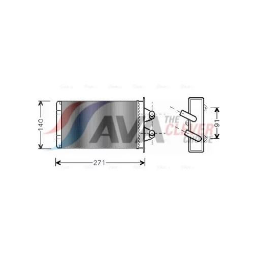 Výmenník tepla vnútorného kúrenia AVA QUALITY COOLING FTA6186