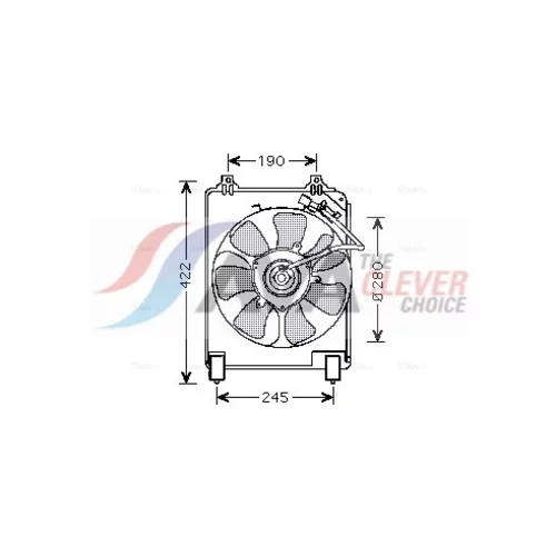 Ventilátor chladenia motora AVA QUALITY COOLING HD7526