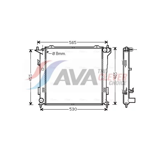 Chladič motora AVA QUALITY COOLING HY2181