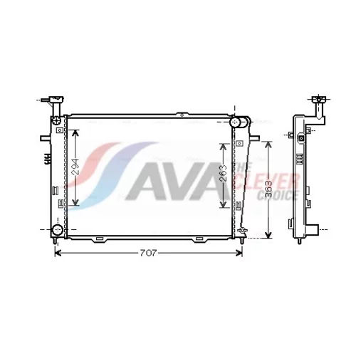 Chladič motora AVA QUALITY COOLING HY2210
