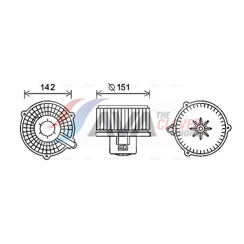 Vnútorný ventilátor AVA QUALITY COOLING HY8400