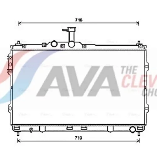 Chladič motora AVA QUALITY COOLING HYA2418