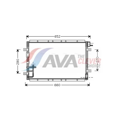 Kondenzátor klimatizácie AVA QUALITY COOLING KA5030